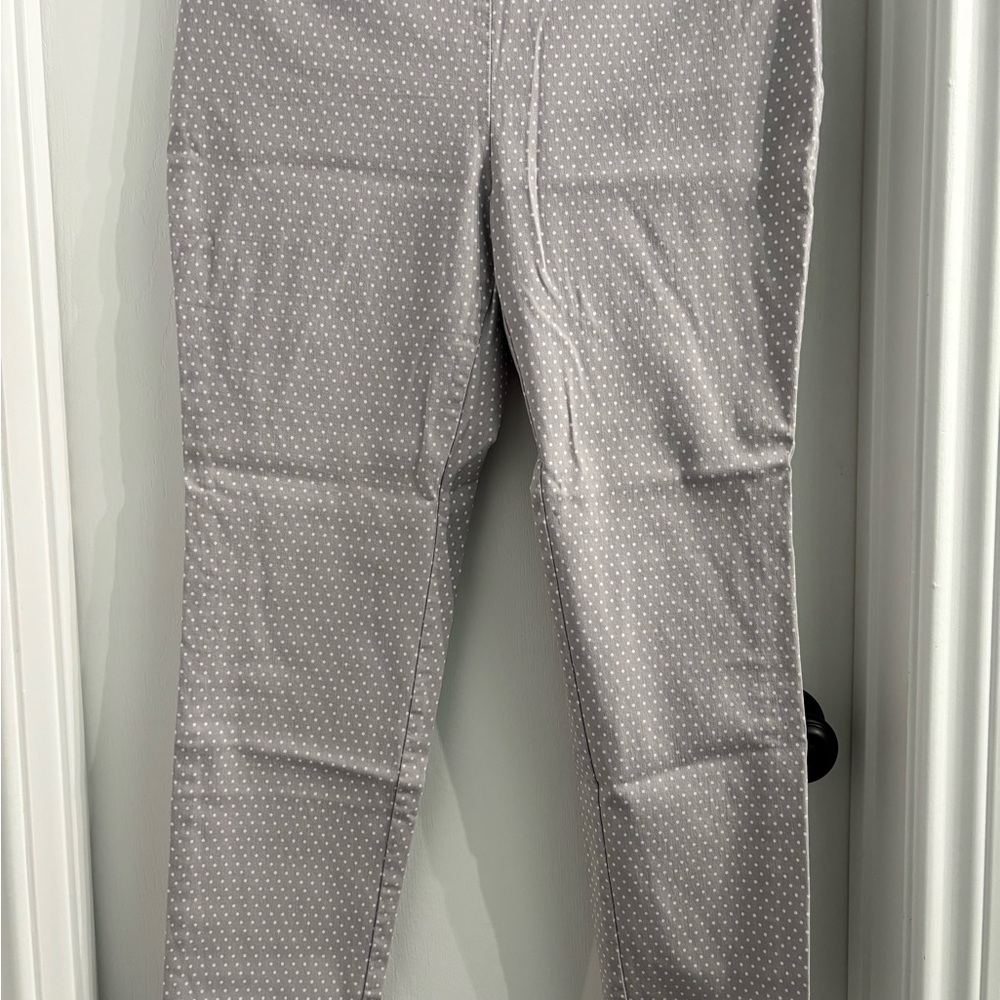 Van Heusen Gray Polka Dot Stretch Pants